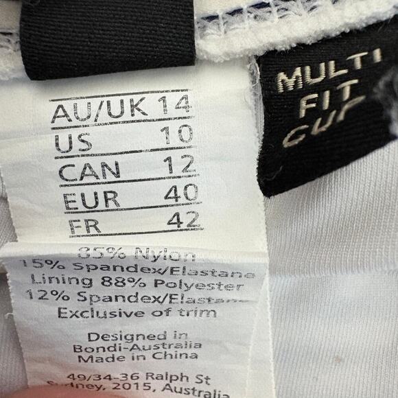 Sorrento Stripe Isla C / D Cup Underwire One Piece Swimsuit Size 10 pool swim - Picture 5 of 10